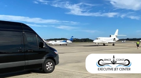 Private transportation to Space Coast Executive Jet Center